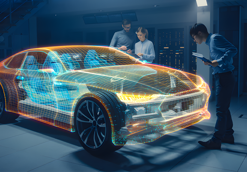 Team cleaning Waymo vehicle